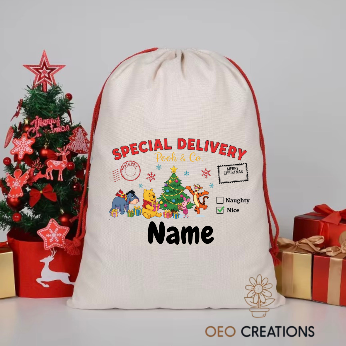 Winnie Pooh Santa Sack