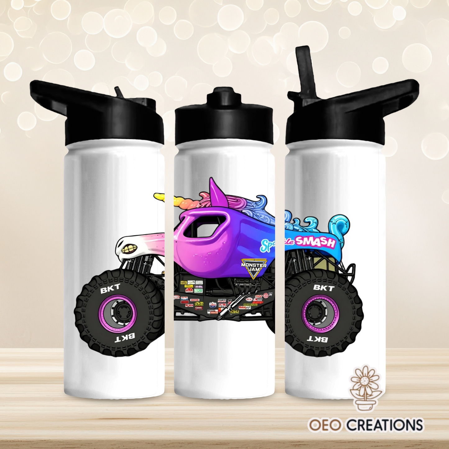 18oz Water Bottle Monster Jam 7