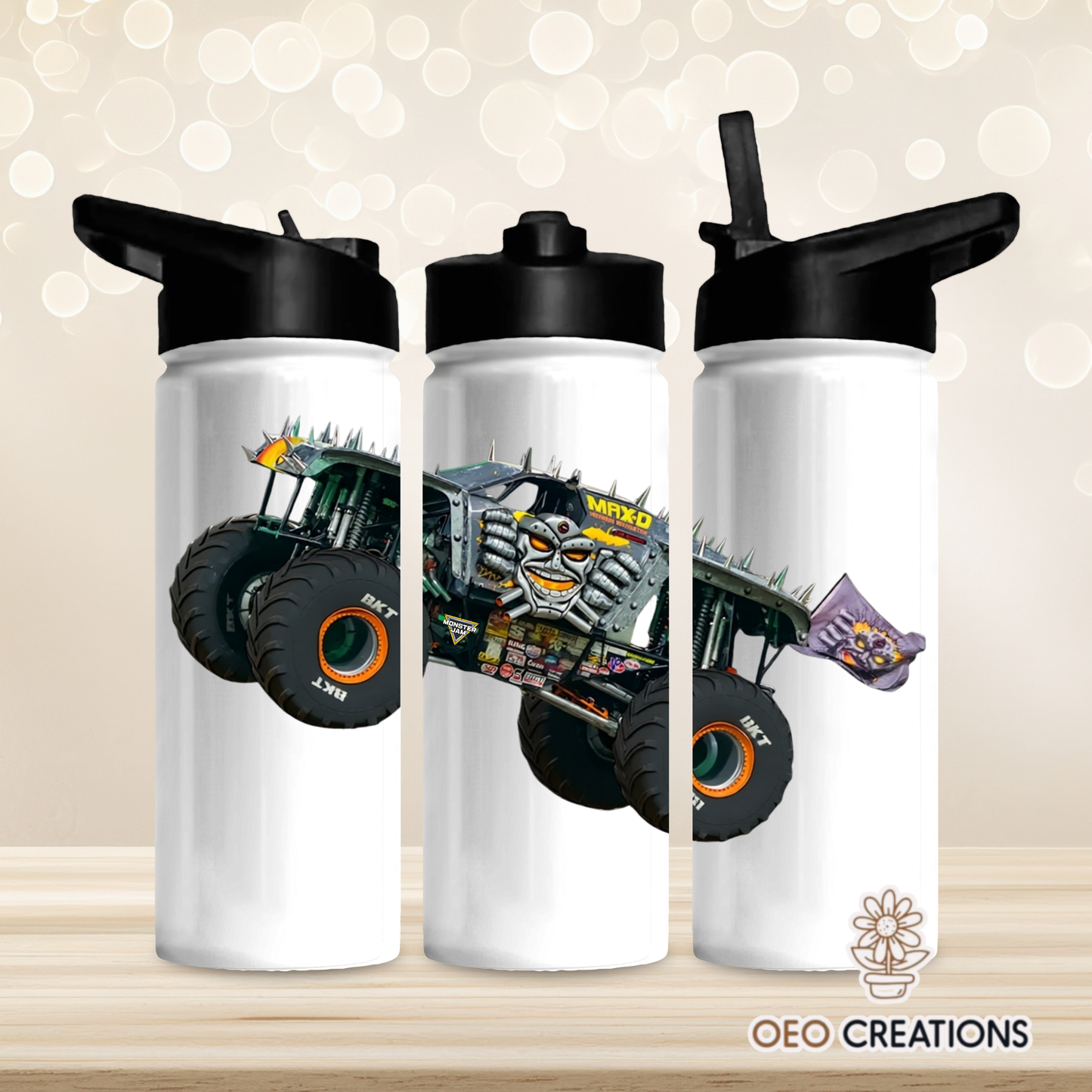 18oz Water Bottle Monster Jam 8