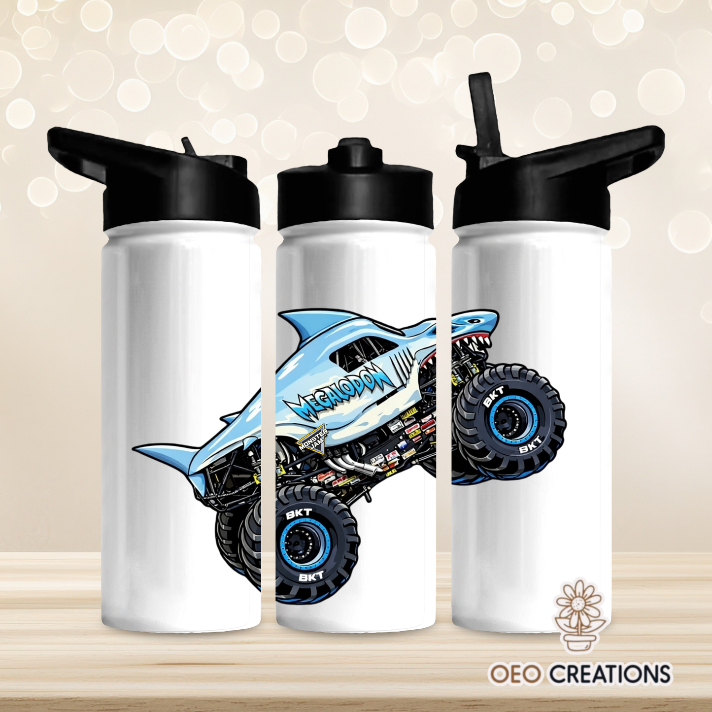 18oz Water Bottle Monster Jam 45