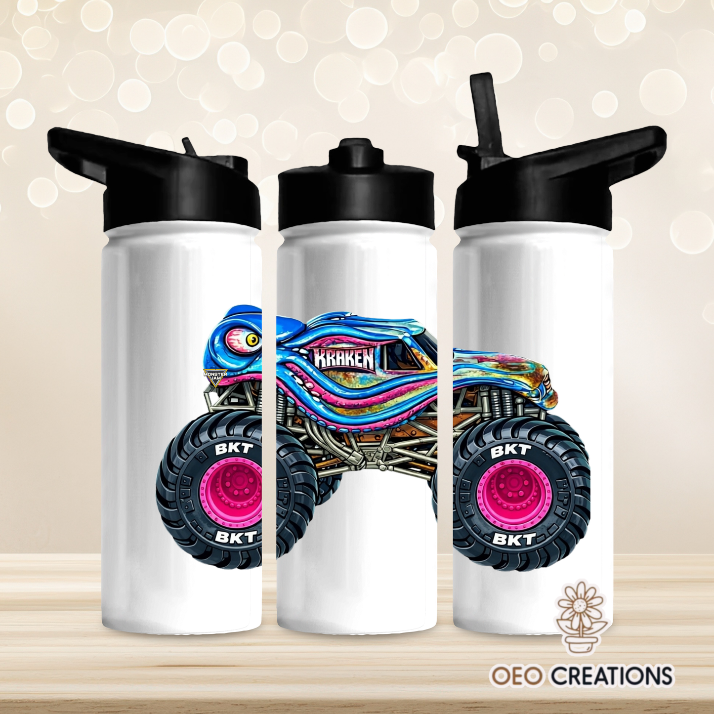 18oz Water Bottle Monster Jam 46