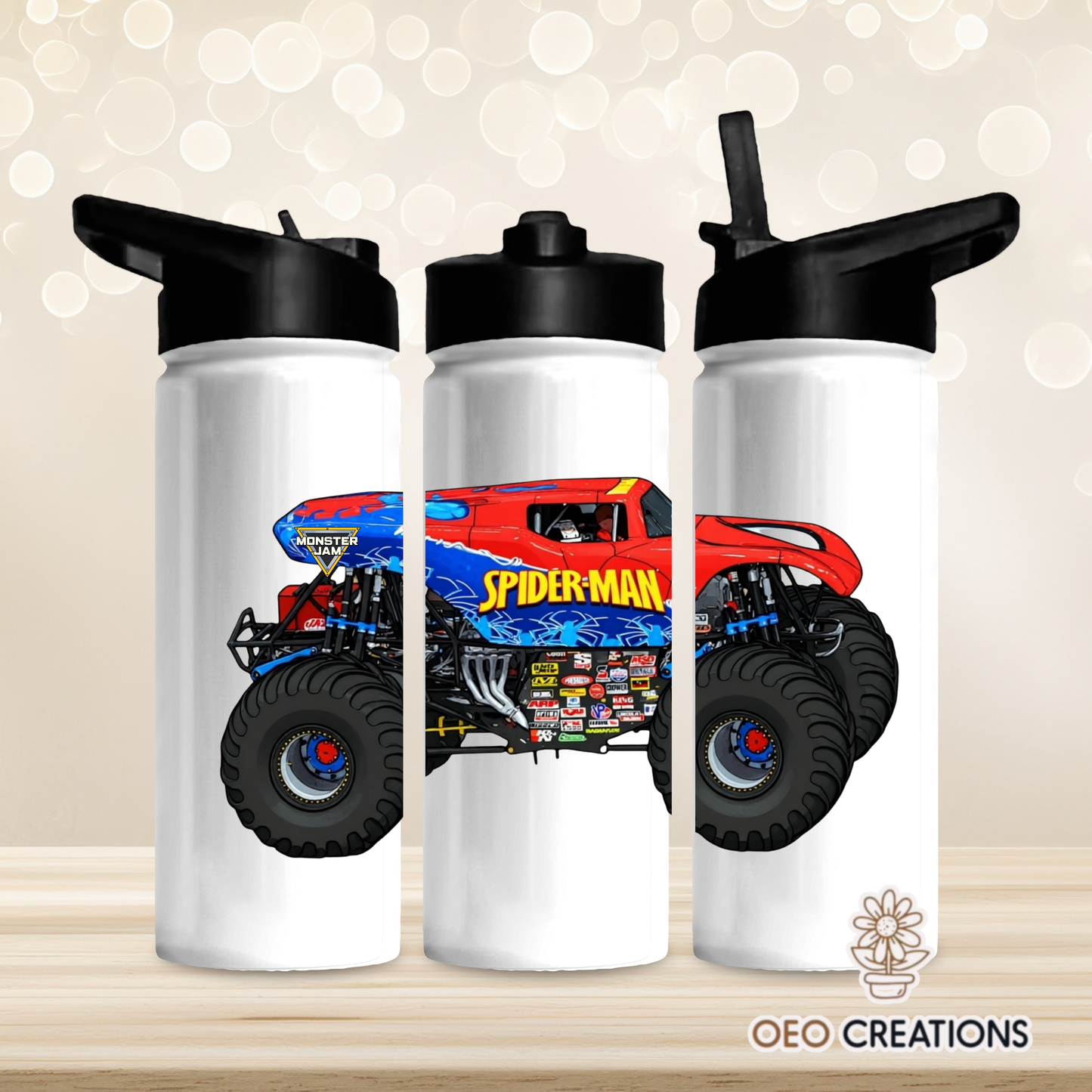 18oz Water Bottle Monster Jam 42