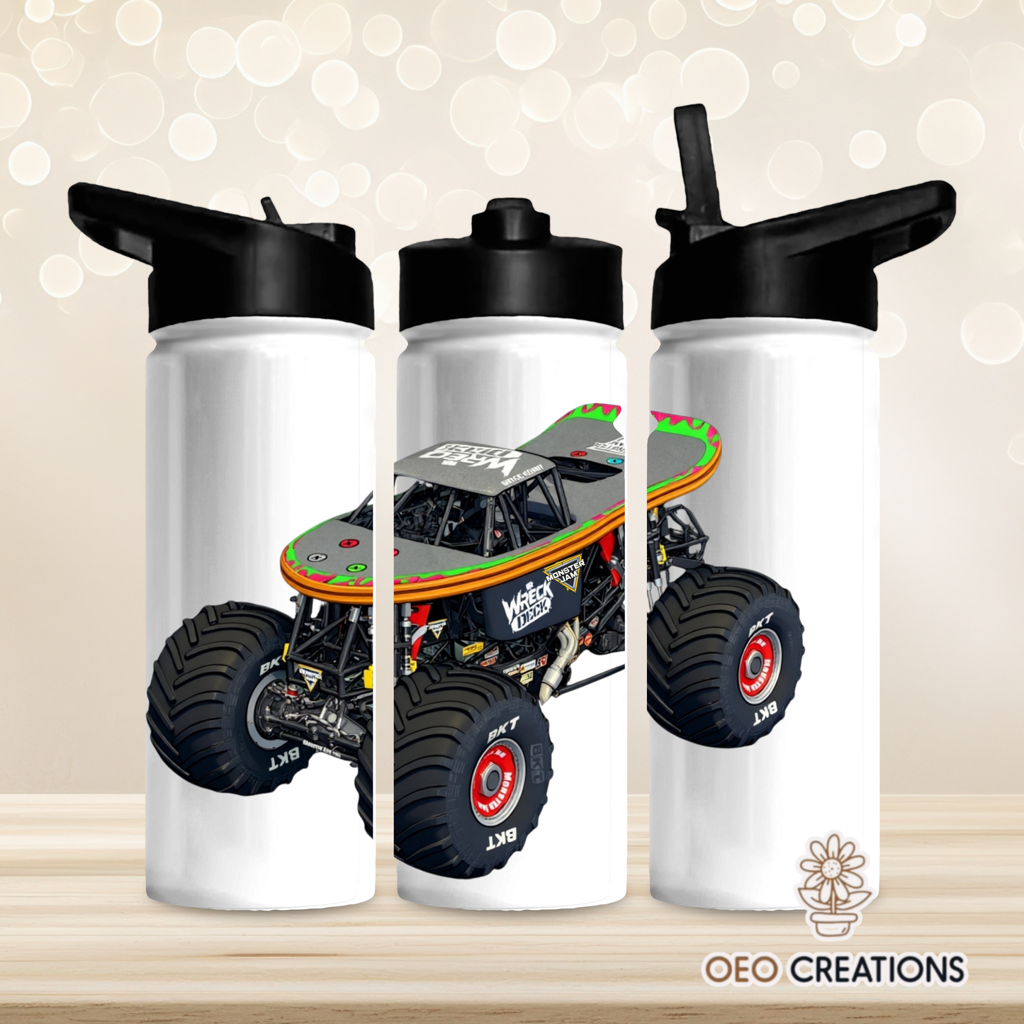 18oz Water Bottle Monster Jam 43