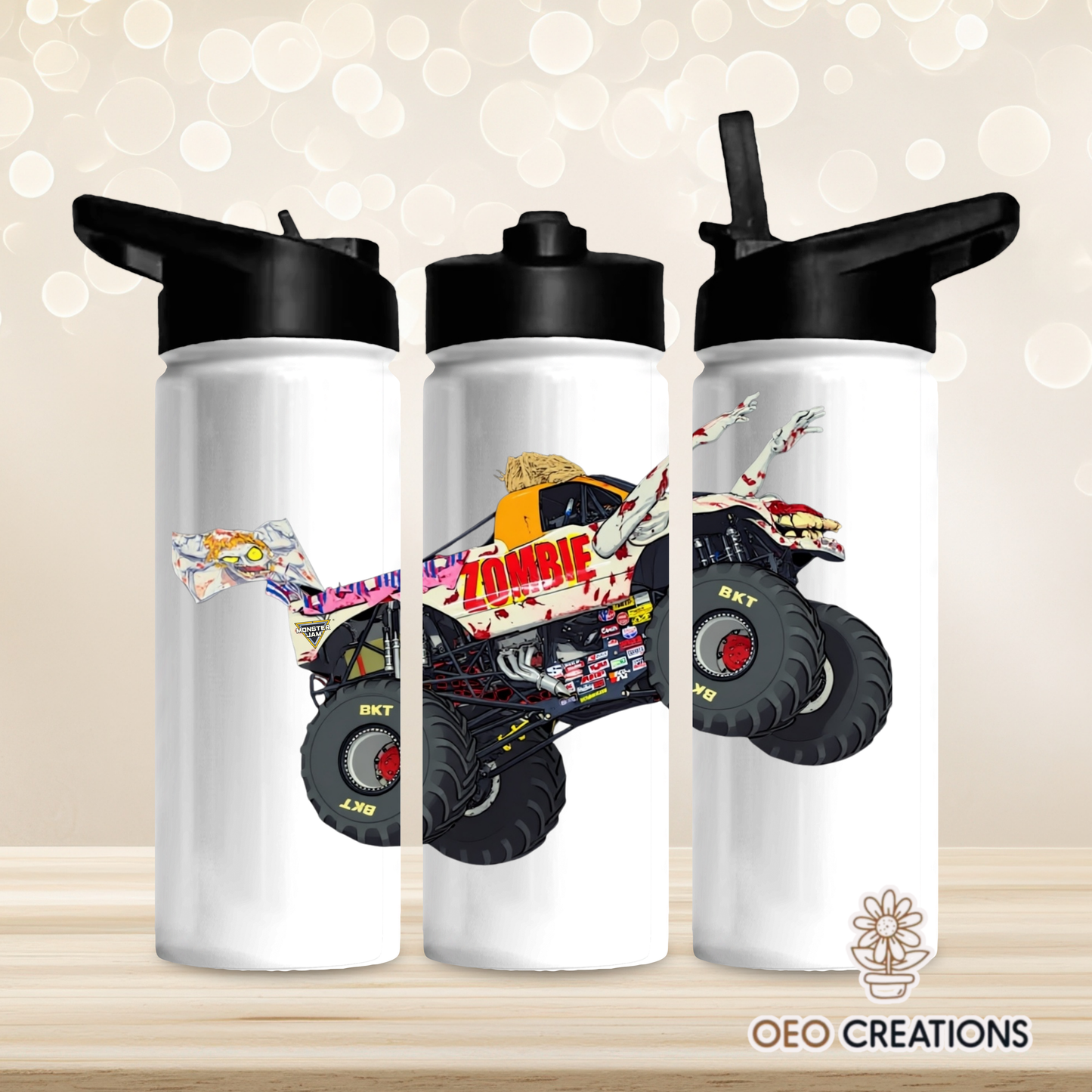 18oz Water Bottle Monster Jam 38
