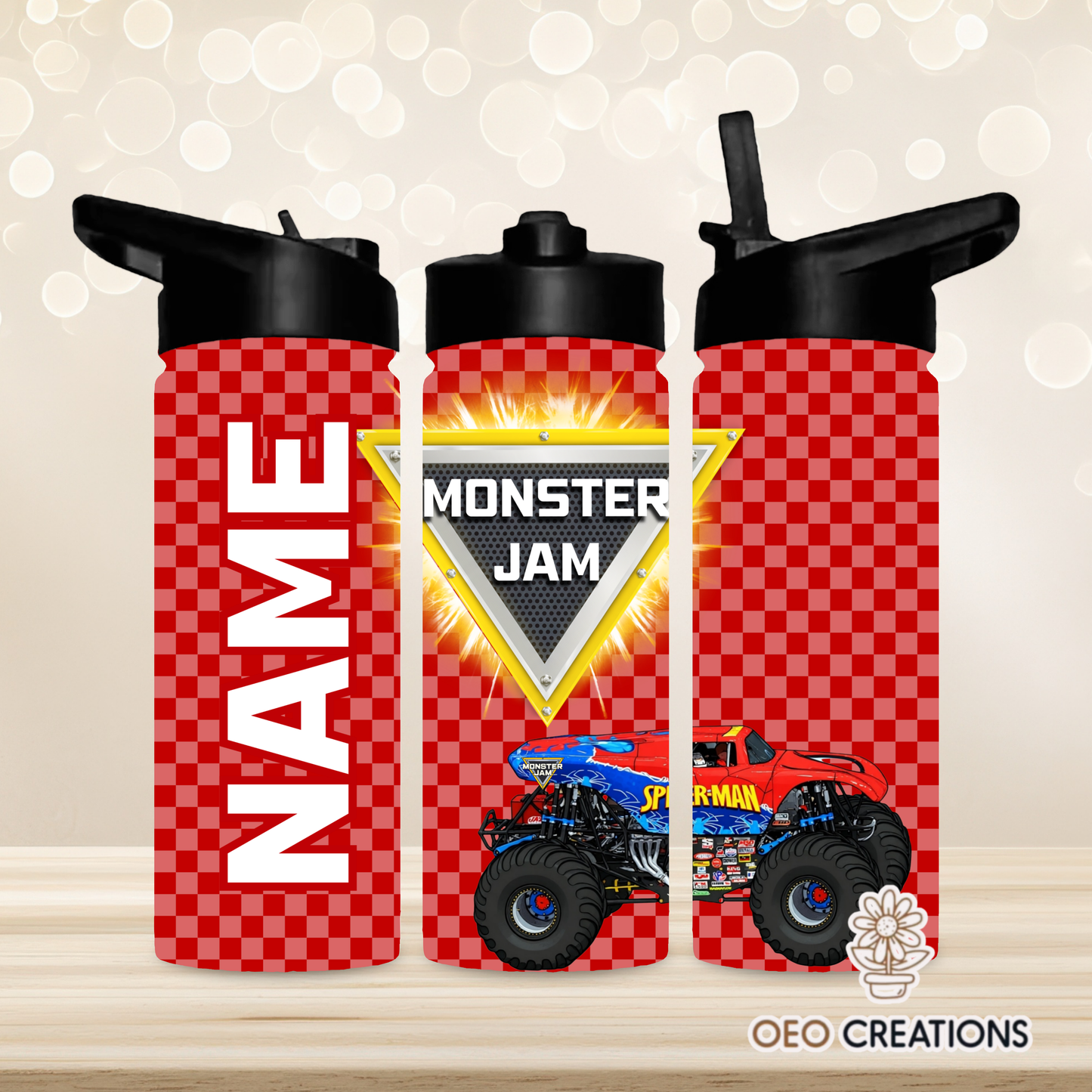 18oz Water Bottle Monster Jam 30