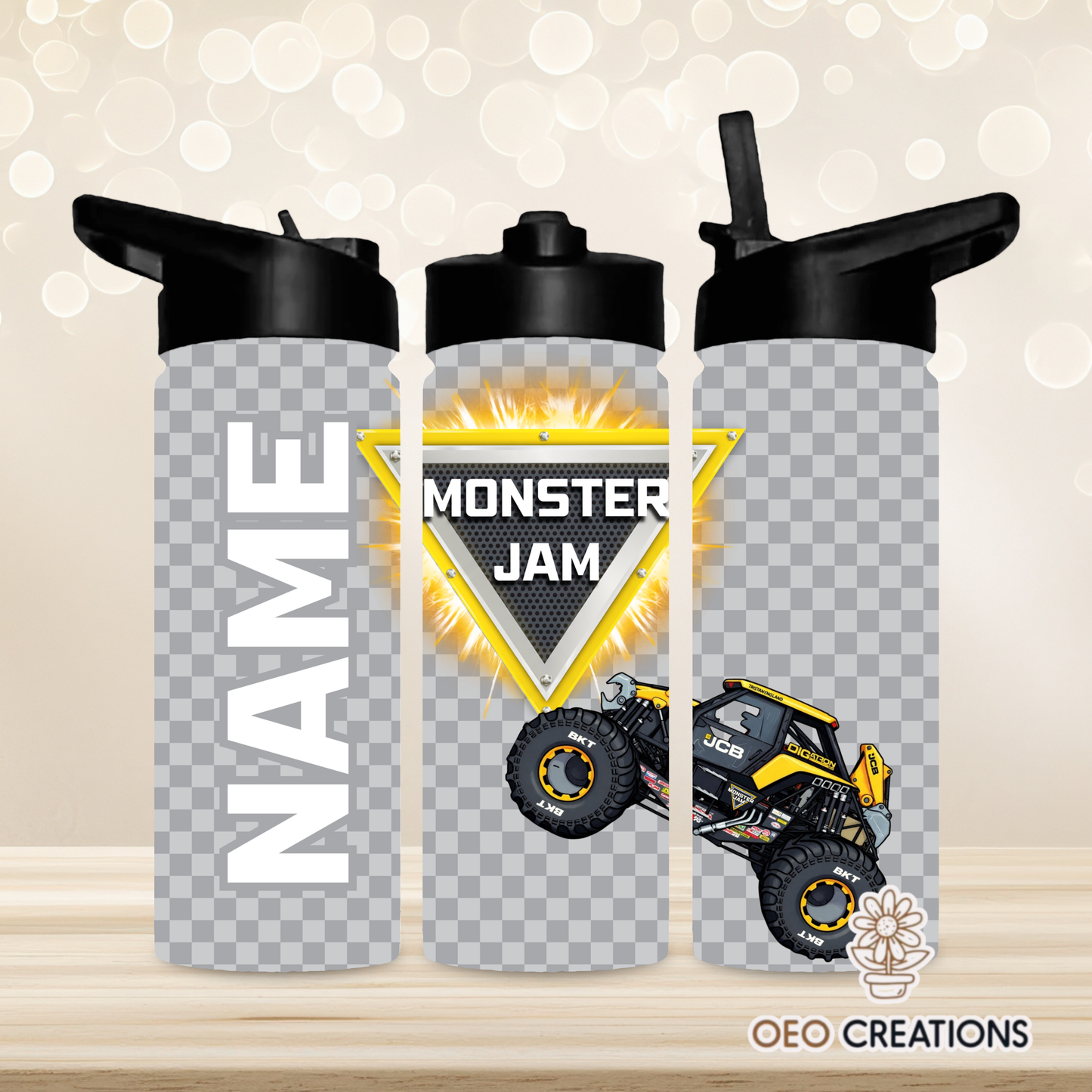 18oz Water Bottle Monster Jam 25