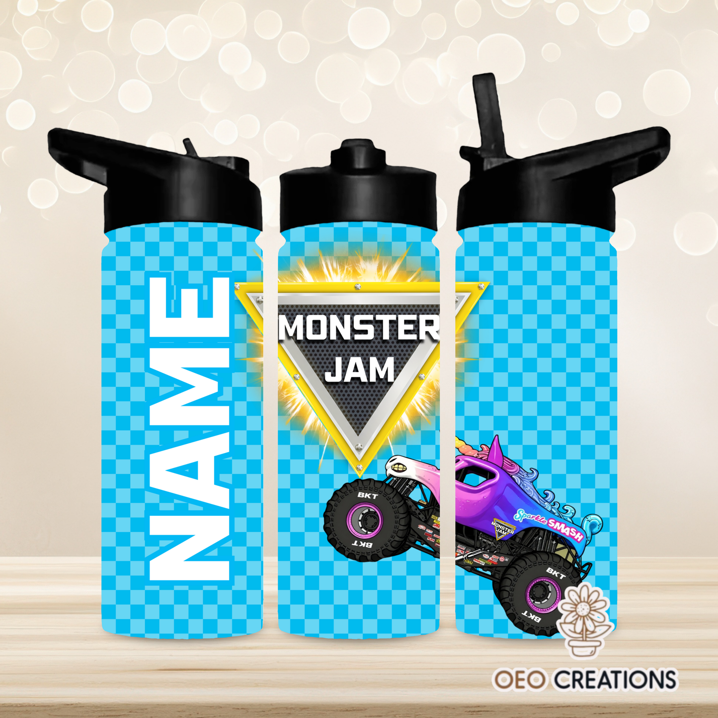 18oz Water Bottle Monster Jam 20