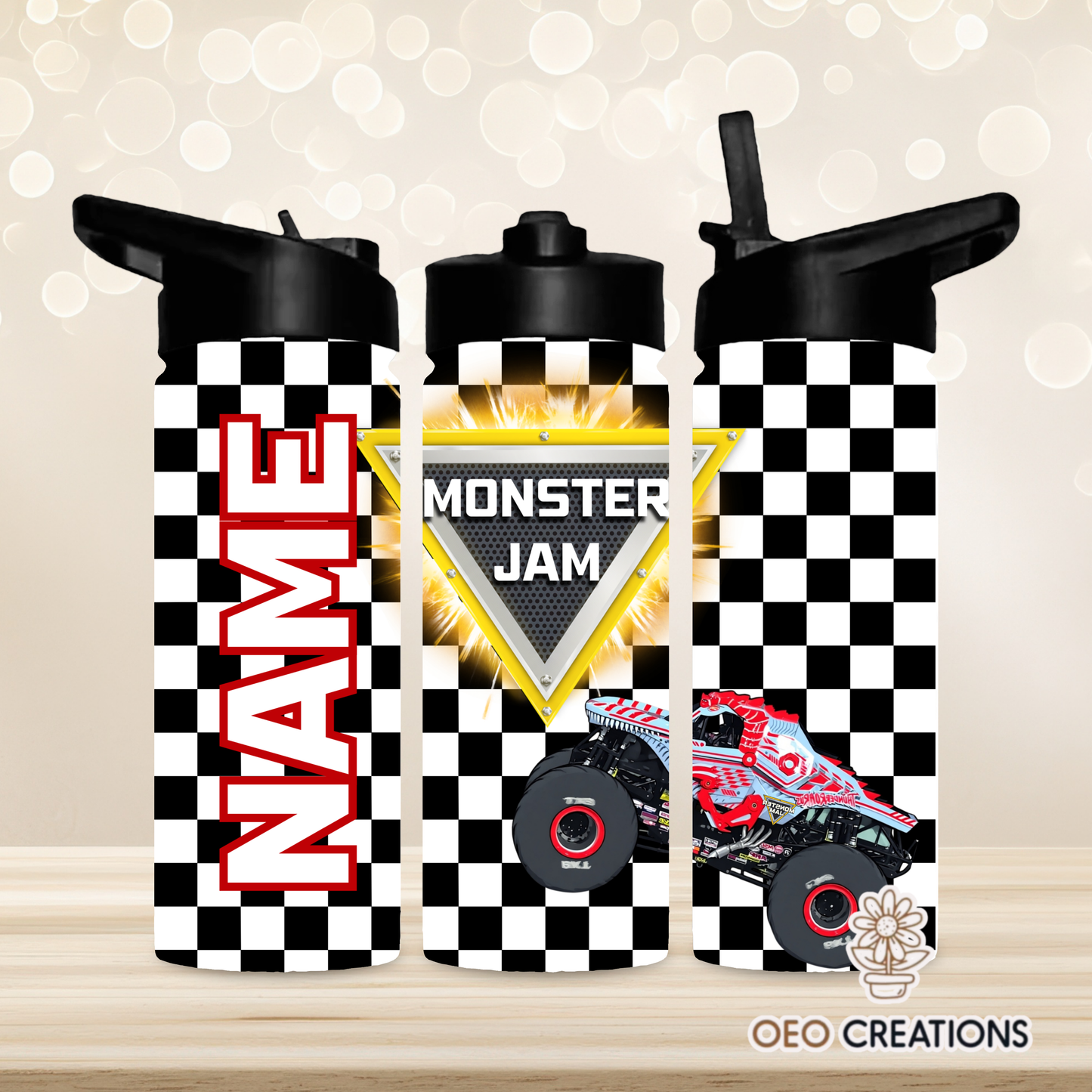 18oz Water Bottle Monster Jam 16