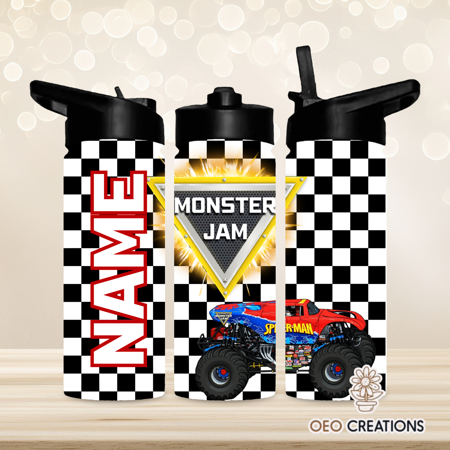 18oz Water Bottle Monster Jam 17