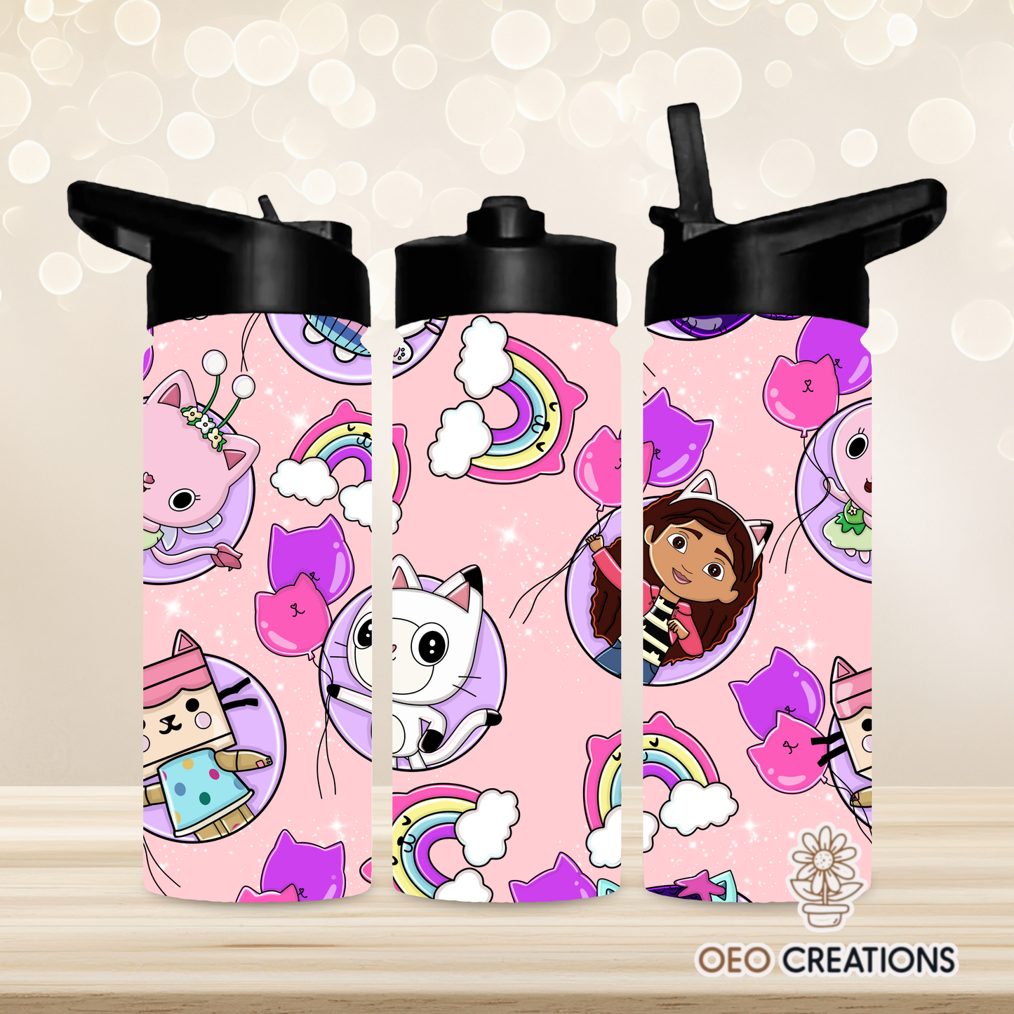 18oz Water Bottle Gabby Dollhouse