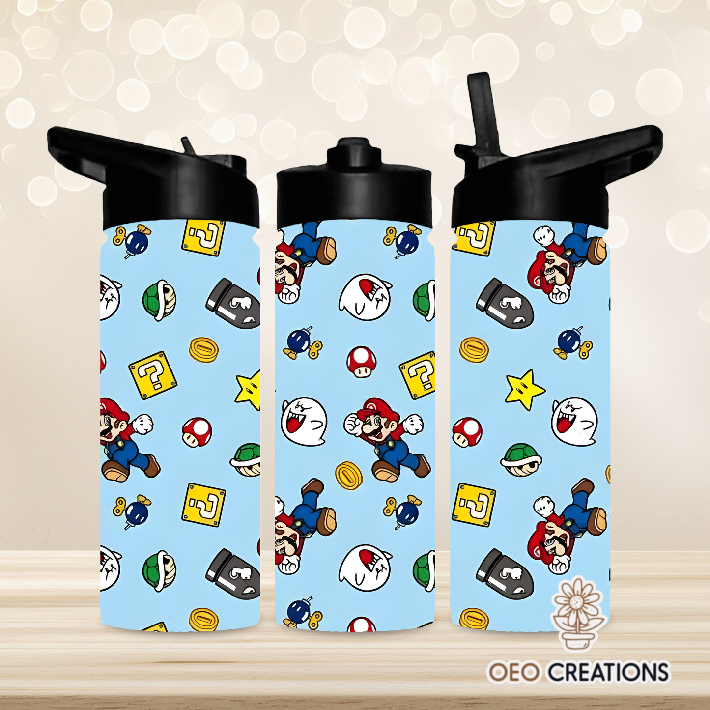 18oz Water- Mario
