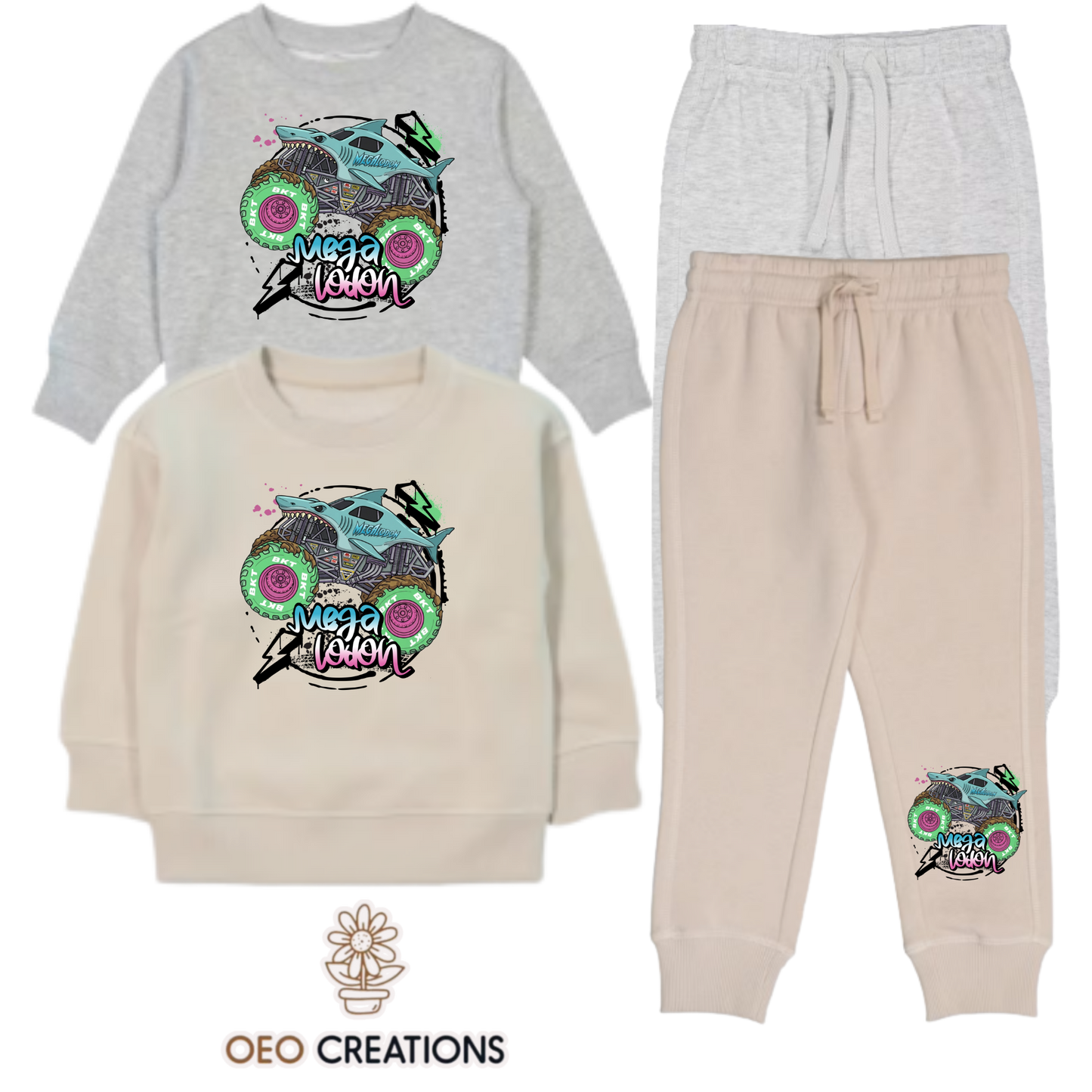 Neon Megalodon Tracksuit Set