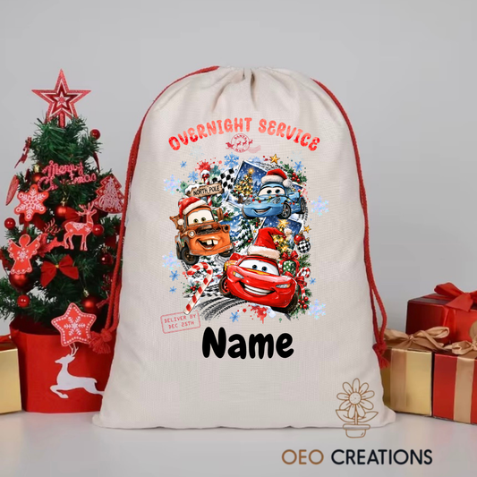 Cars Santa Sack