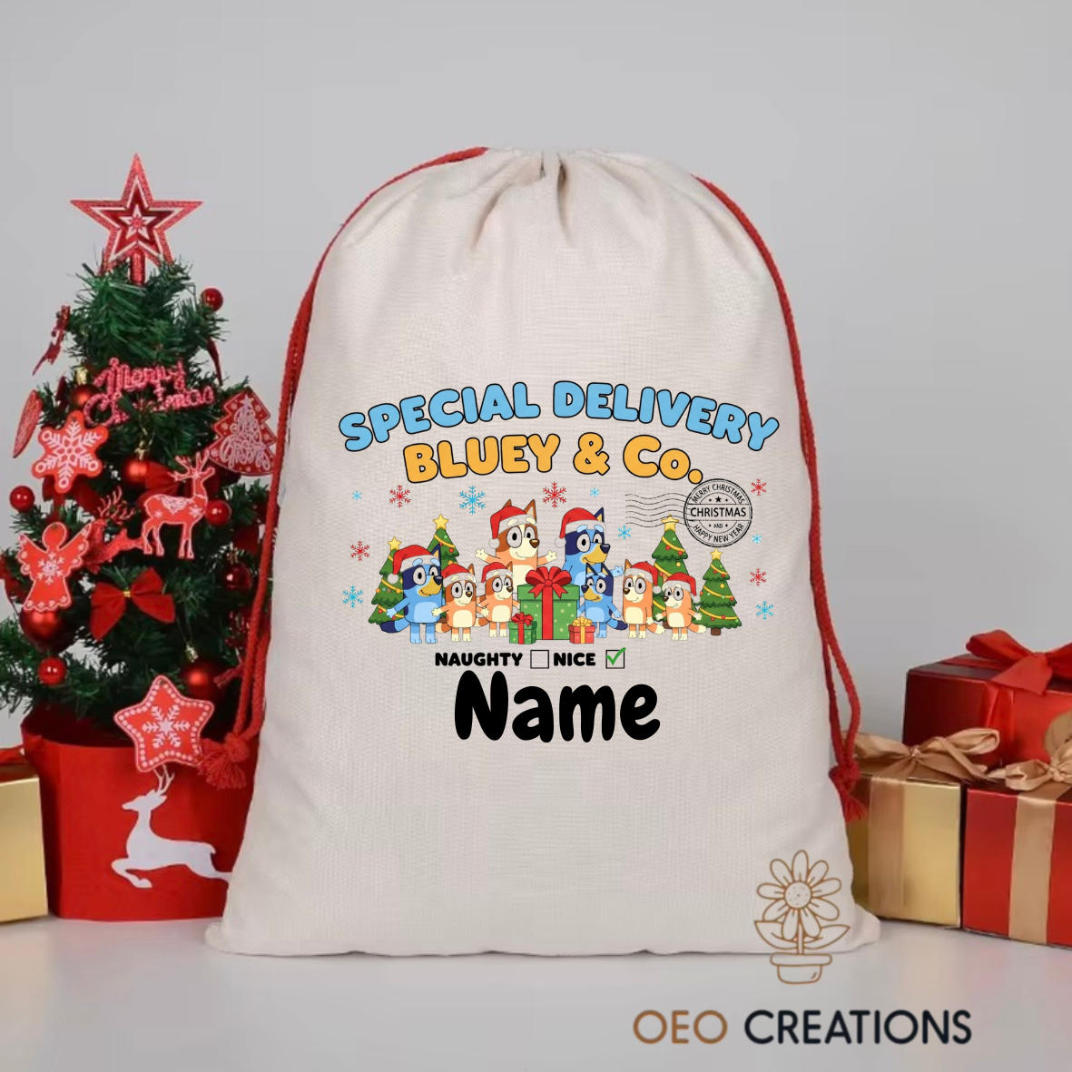 Bluey Santa Sack