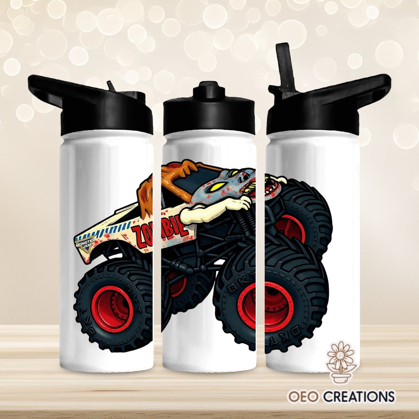 18oz Water Bottle Monster Jam 39