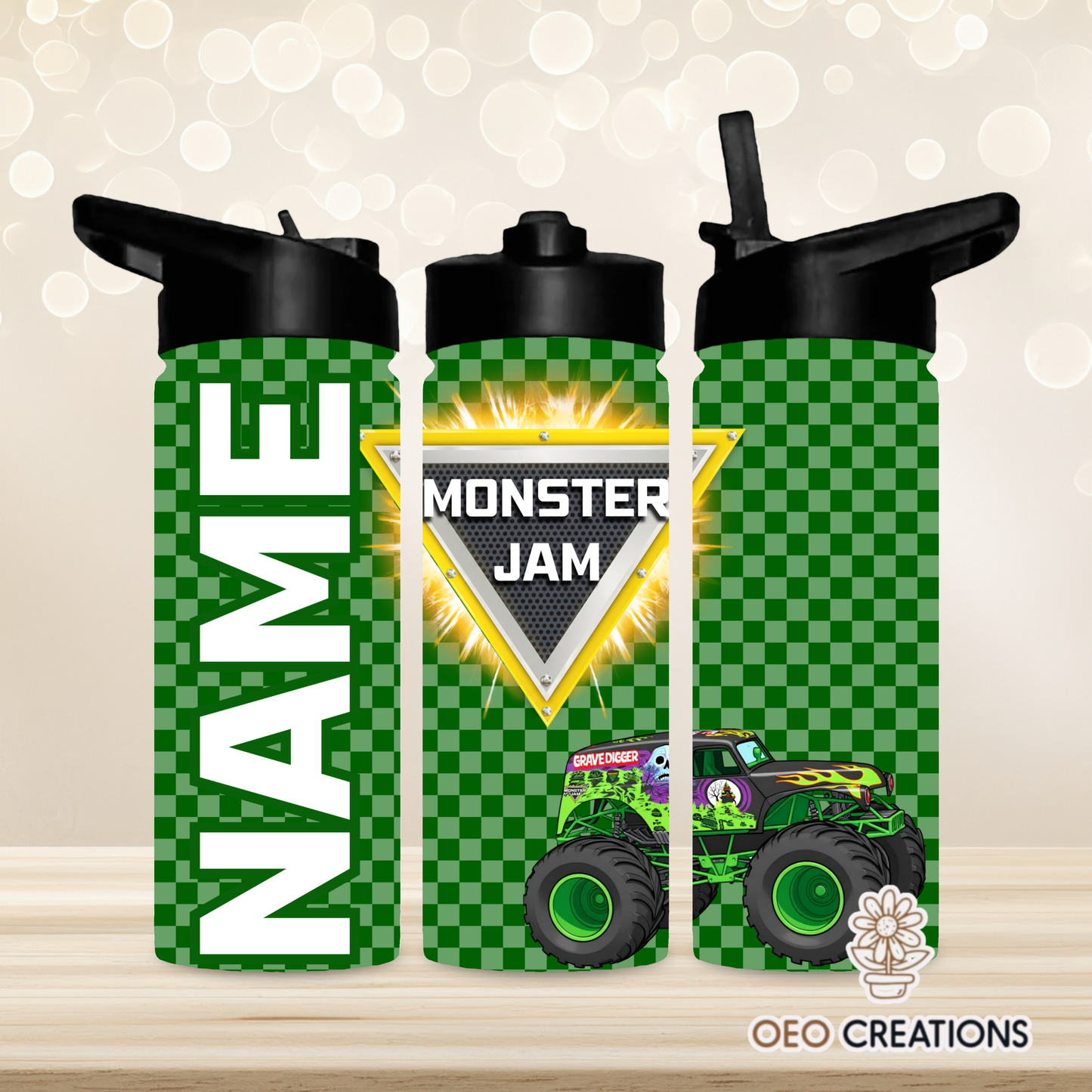 18oz Water Bottle Monster Jam 33