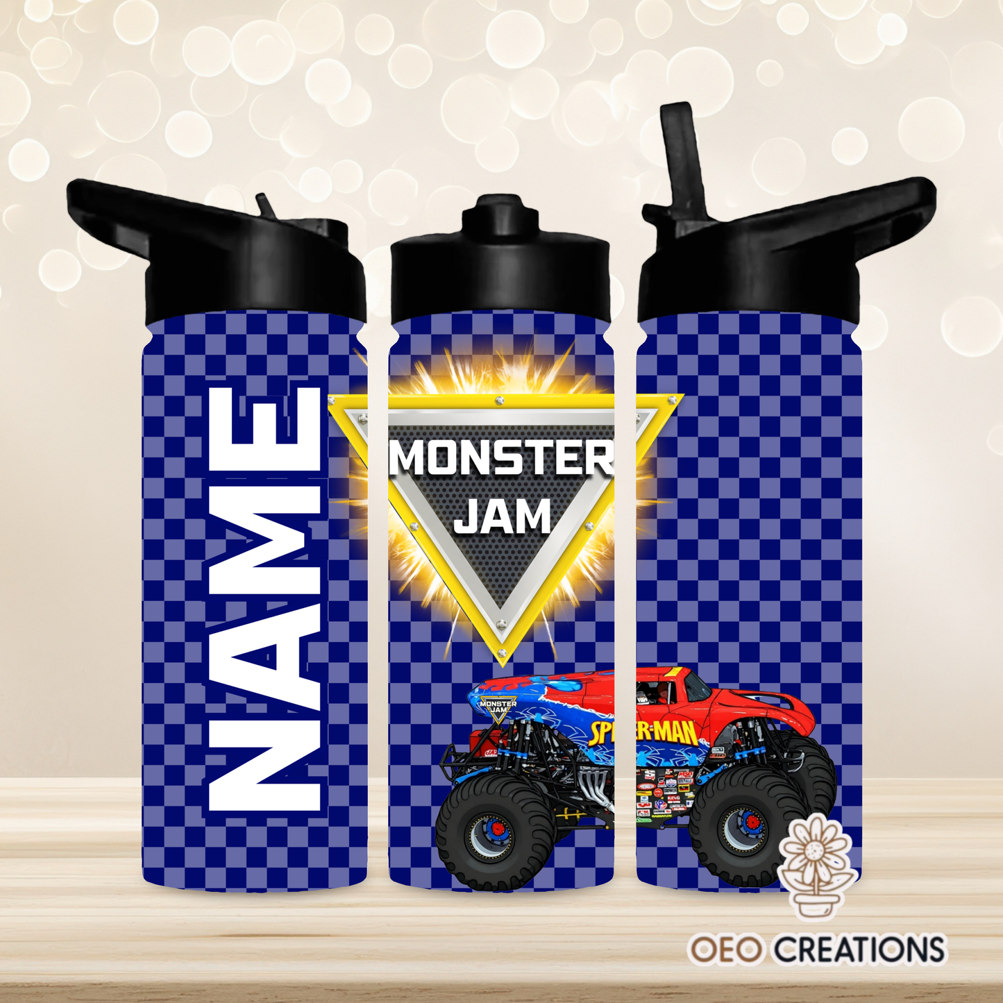 18oz Water Bottle Monster Jam 35
