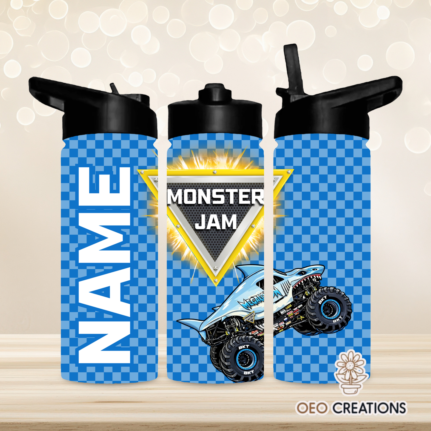 18oz Water Bottle Monster Jam 36