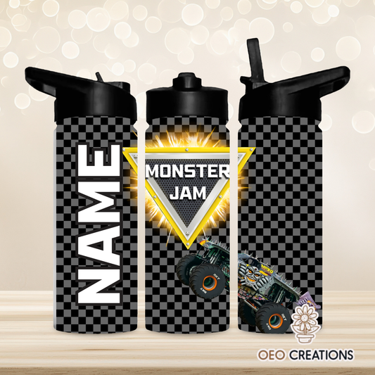 18oz Water Bottle Monster Jam 32