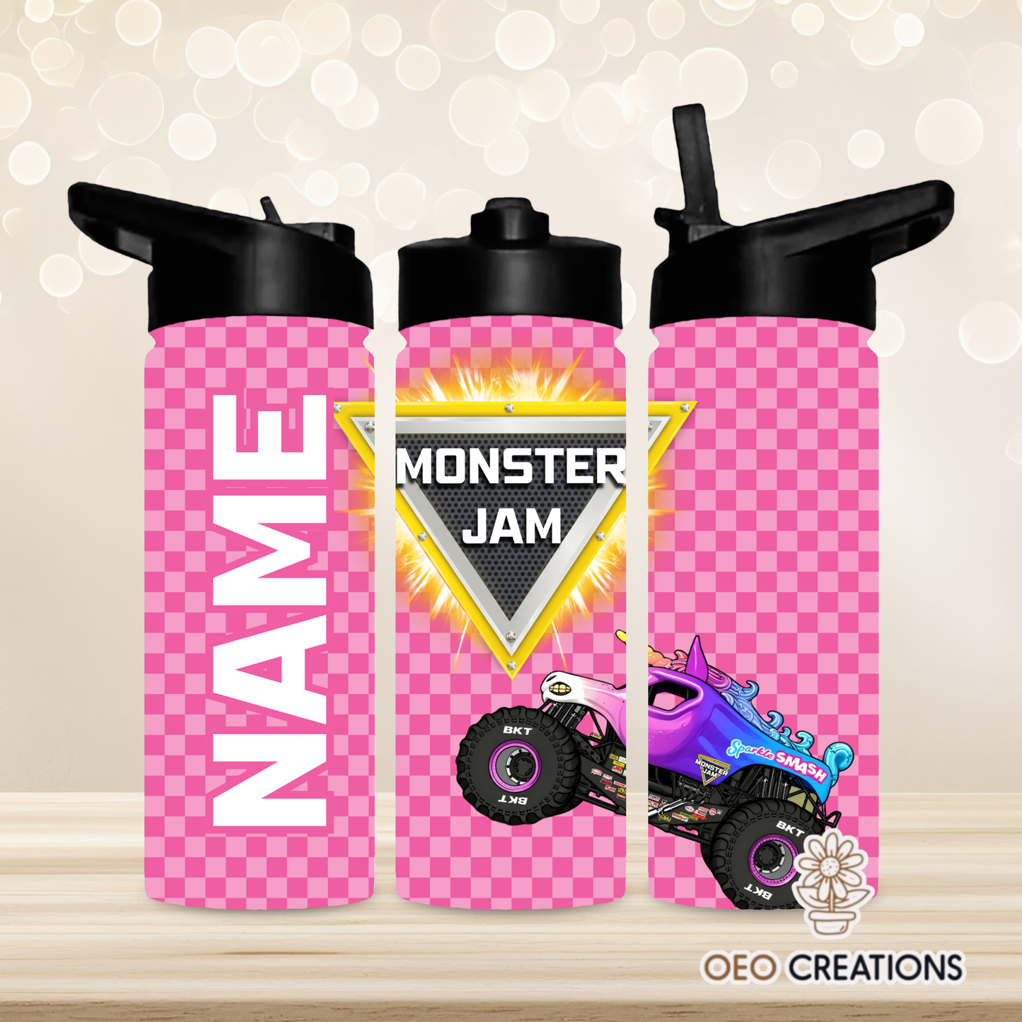 18oz Water Bottle Monster Jam 21