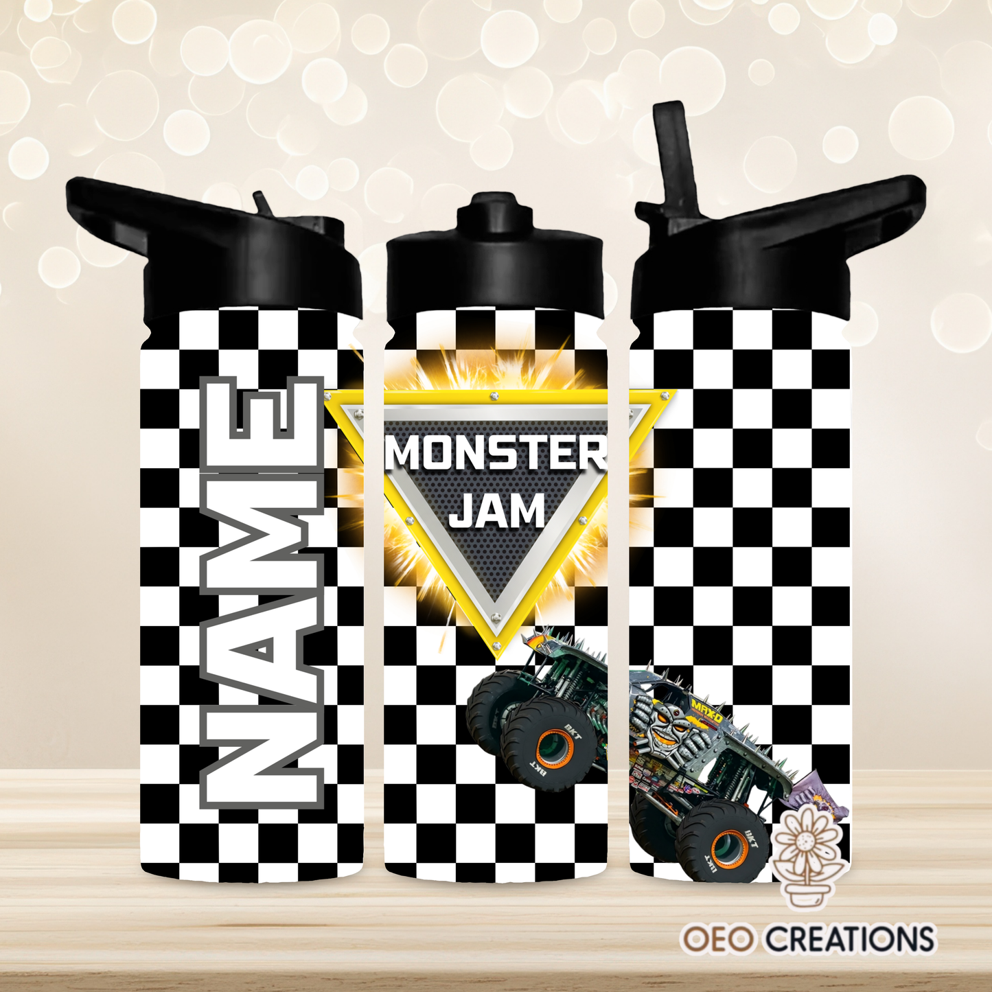 18oz Water Bottle Monster Jam 23