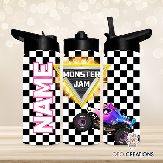 18oz Water Bottle Monster Jam 18