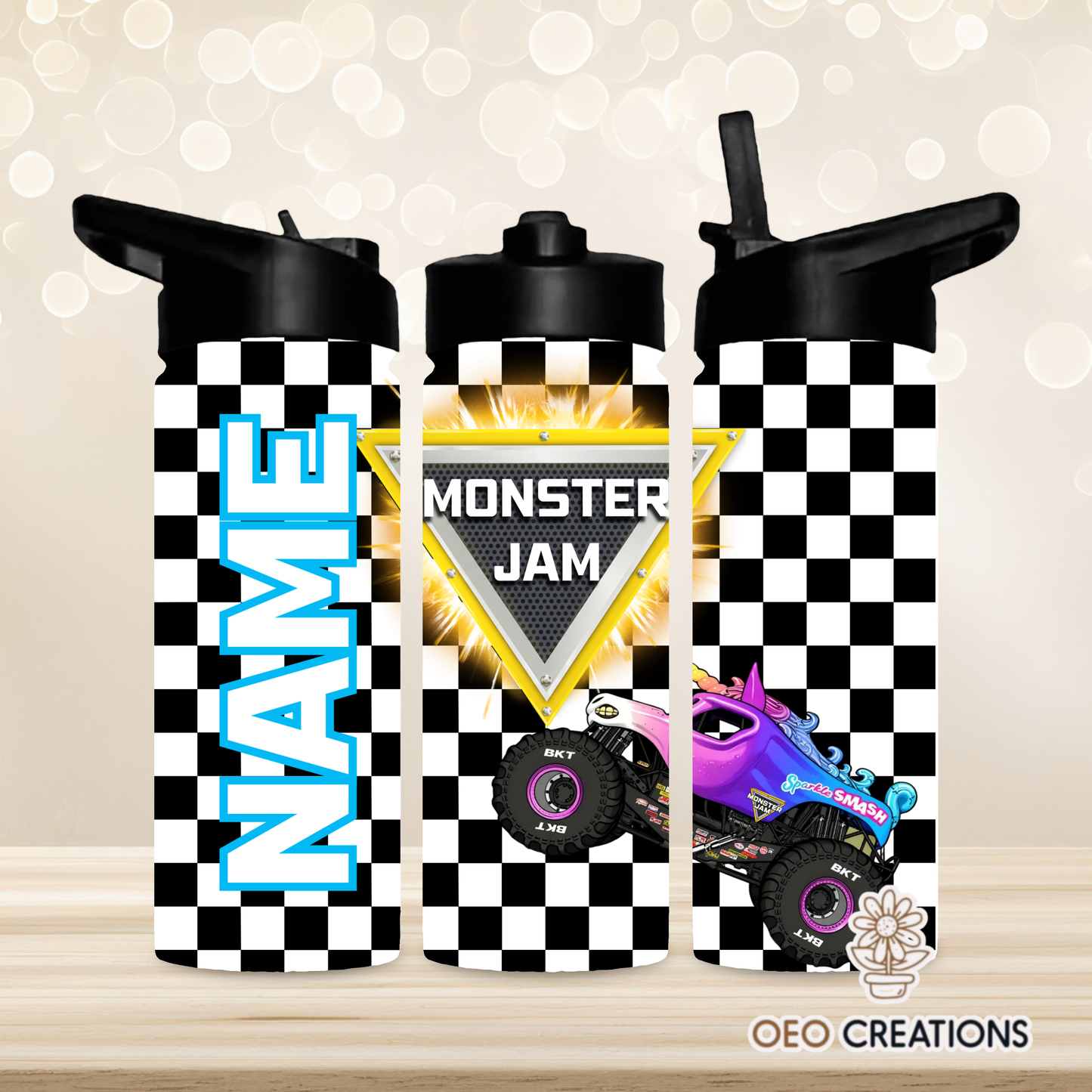 18oz Water Bottle Monster Jam 12