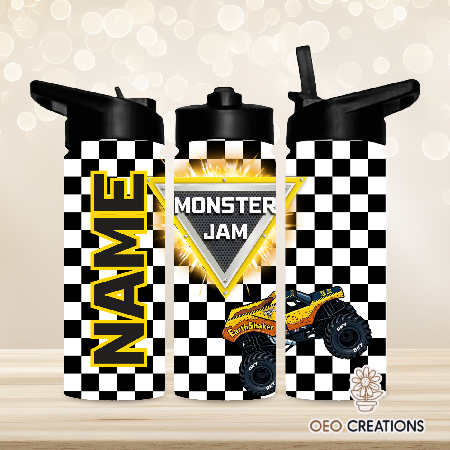 18oz Water Bottle Monster Jam 13