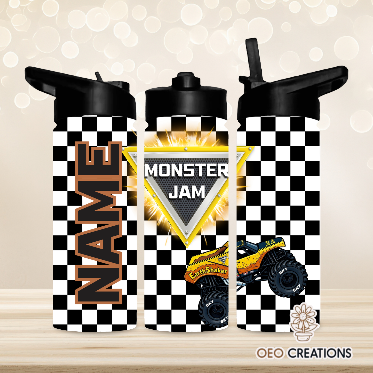 18oz Water Bottle Monster Jam 14