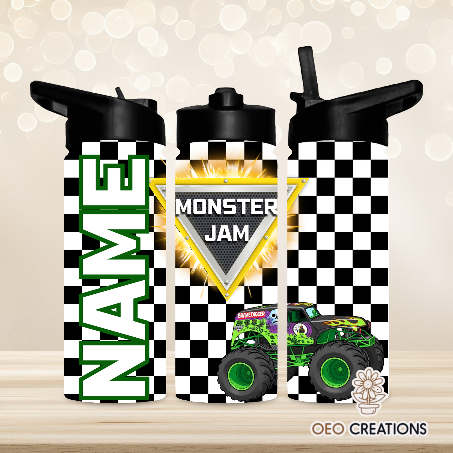 18oz Water Bottle Monster Jam 9