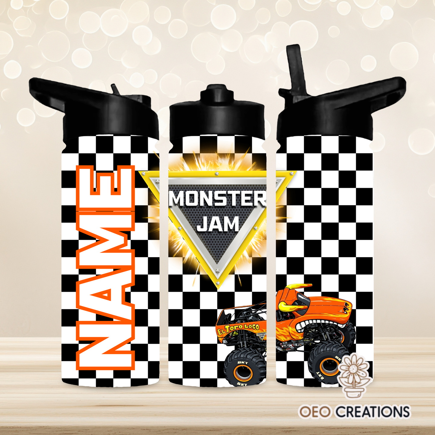 18oz Water Bottle Monster Jam 10