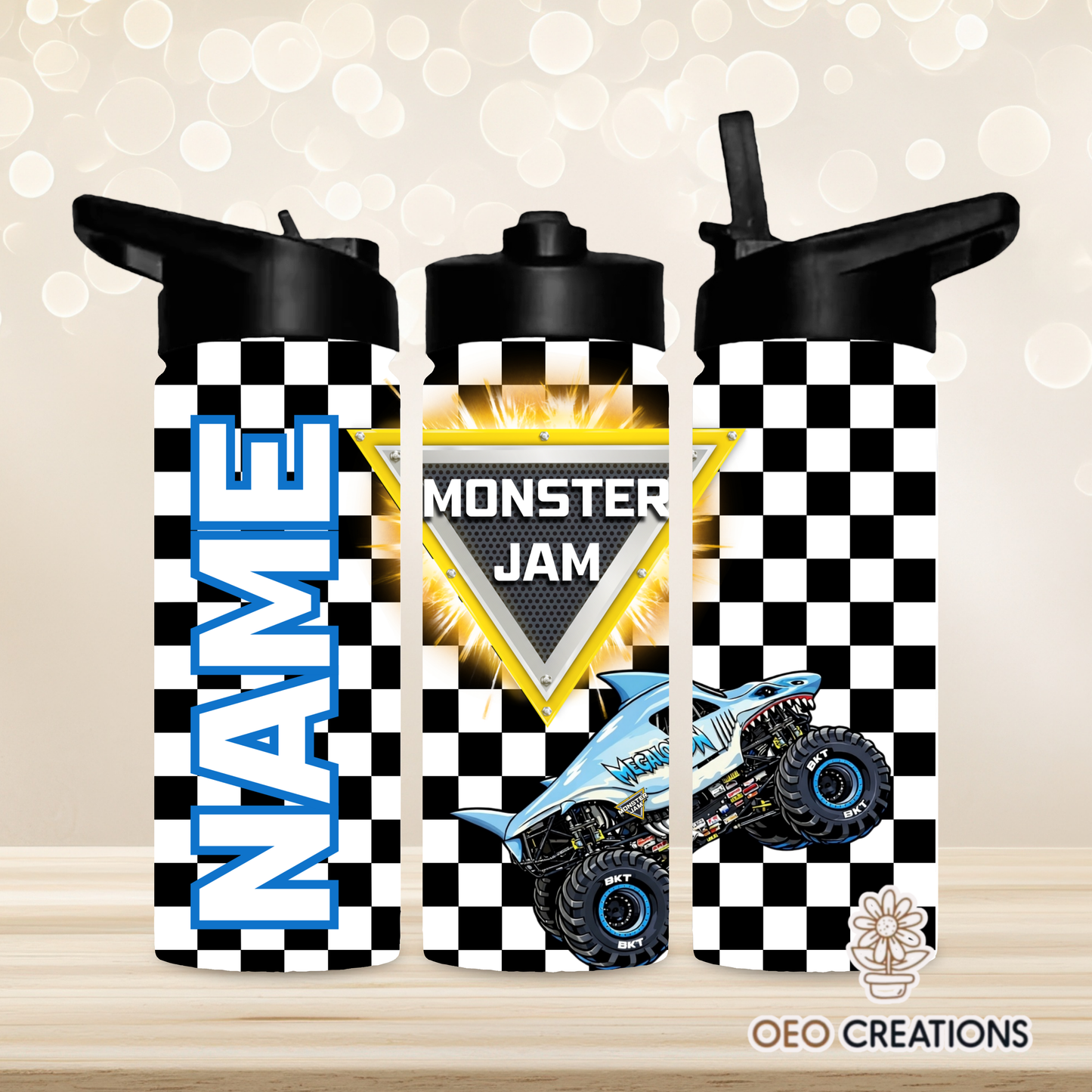 18oz Water Bottle Monster Jam 11