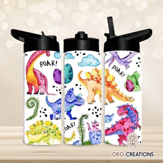 18oz Water- Dino