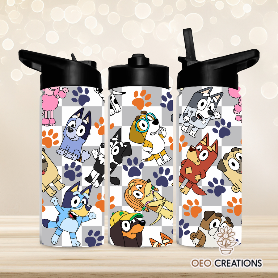 Girls Print Water Bottles