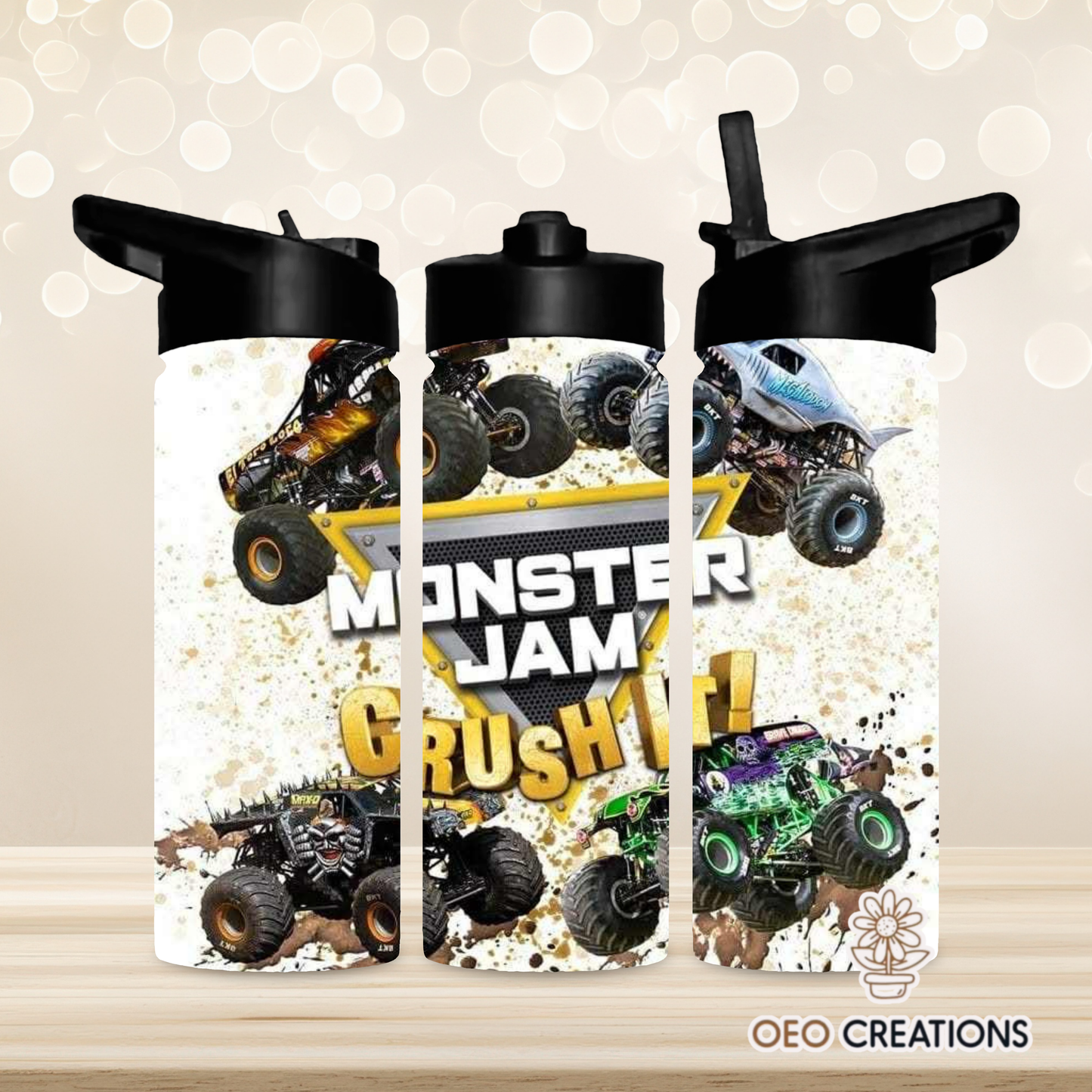 18oz Water Bottle Monster Jam 2