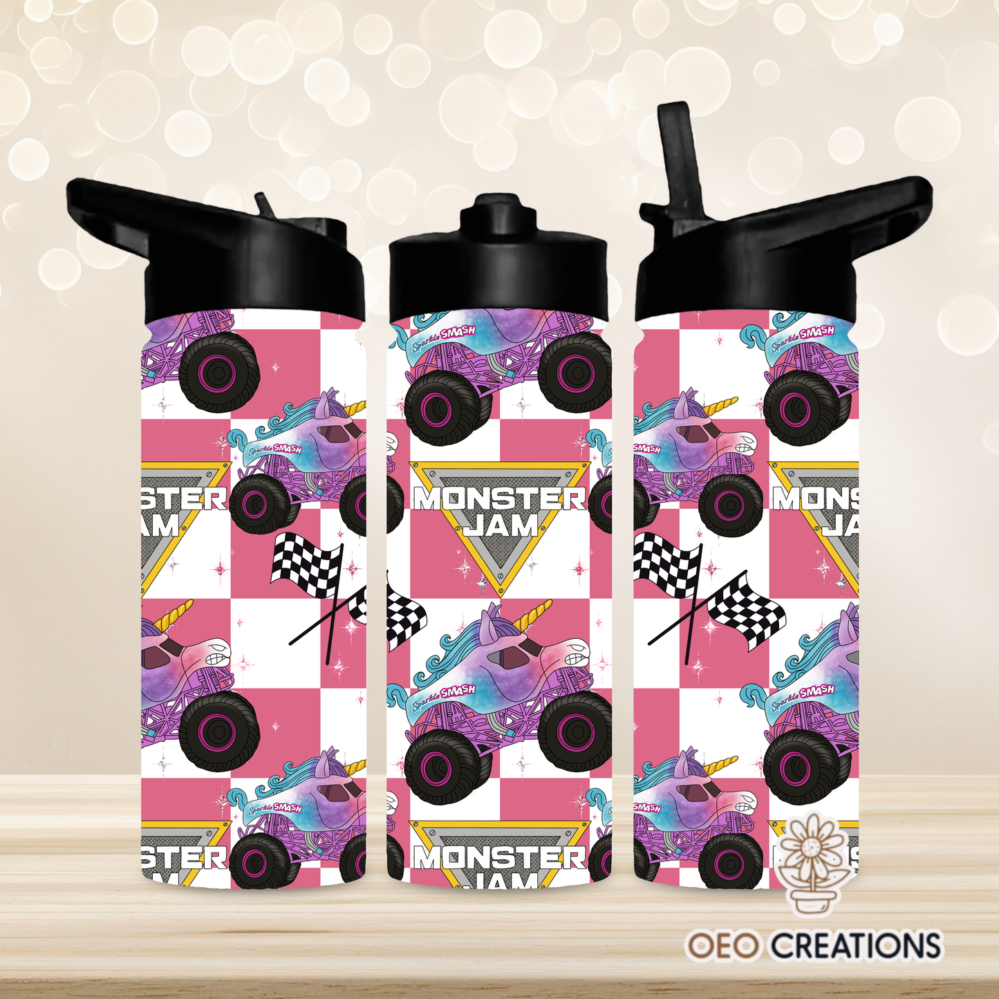 18oz Water Bottle Monster Jam 5