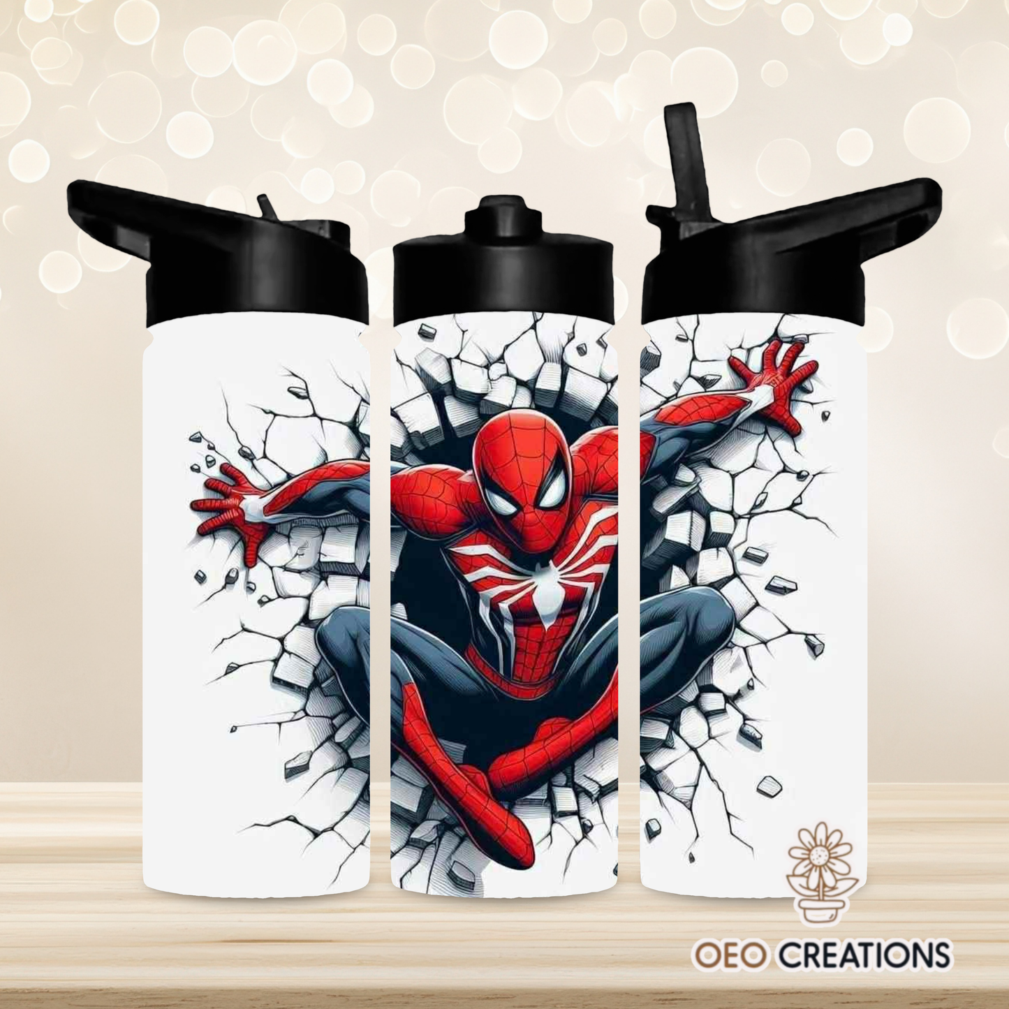 18oz Water- Spiderman