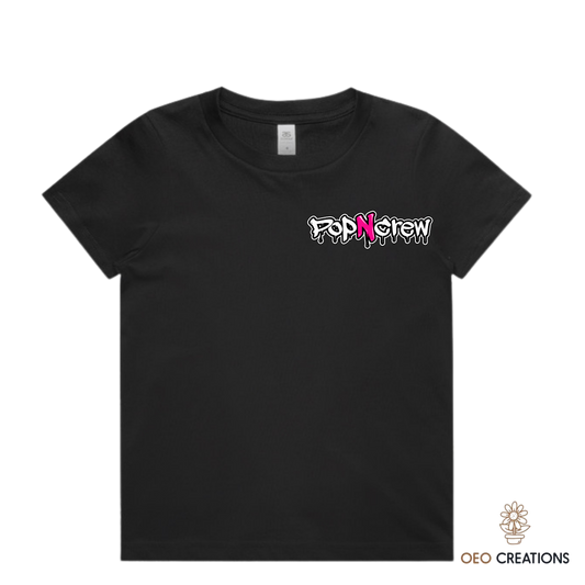 Pop N Crew Front Logo Shirt (Pink N)