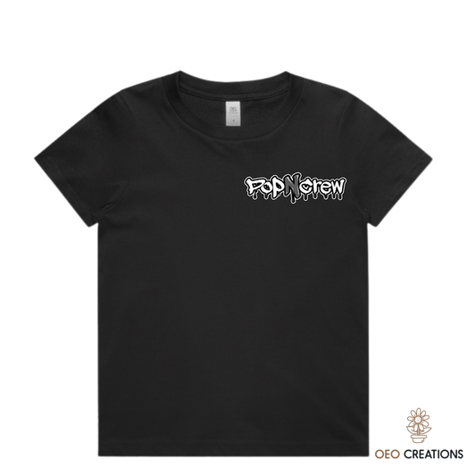 Pop N Crew Front Logo Shirt (Grey N)