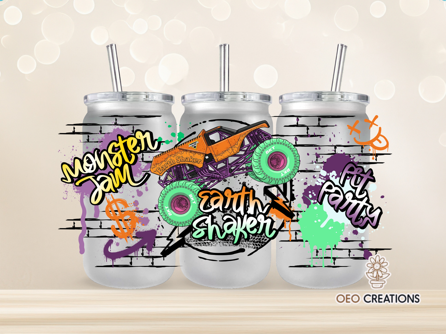 Monster Jam Earth Shaker Neon Cup