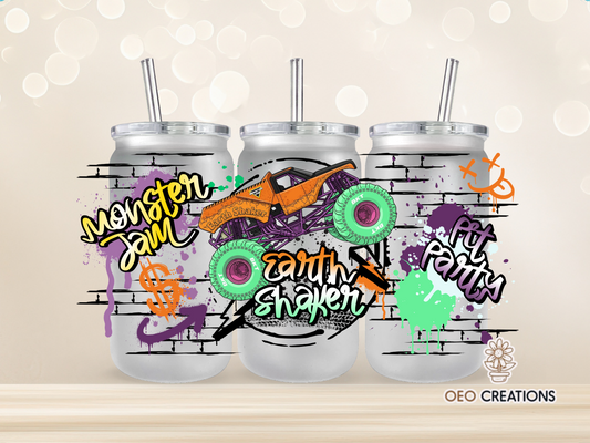 Monster Jam Earth Shaker Neon Cup