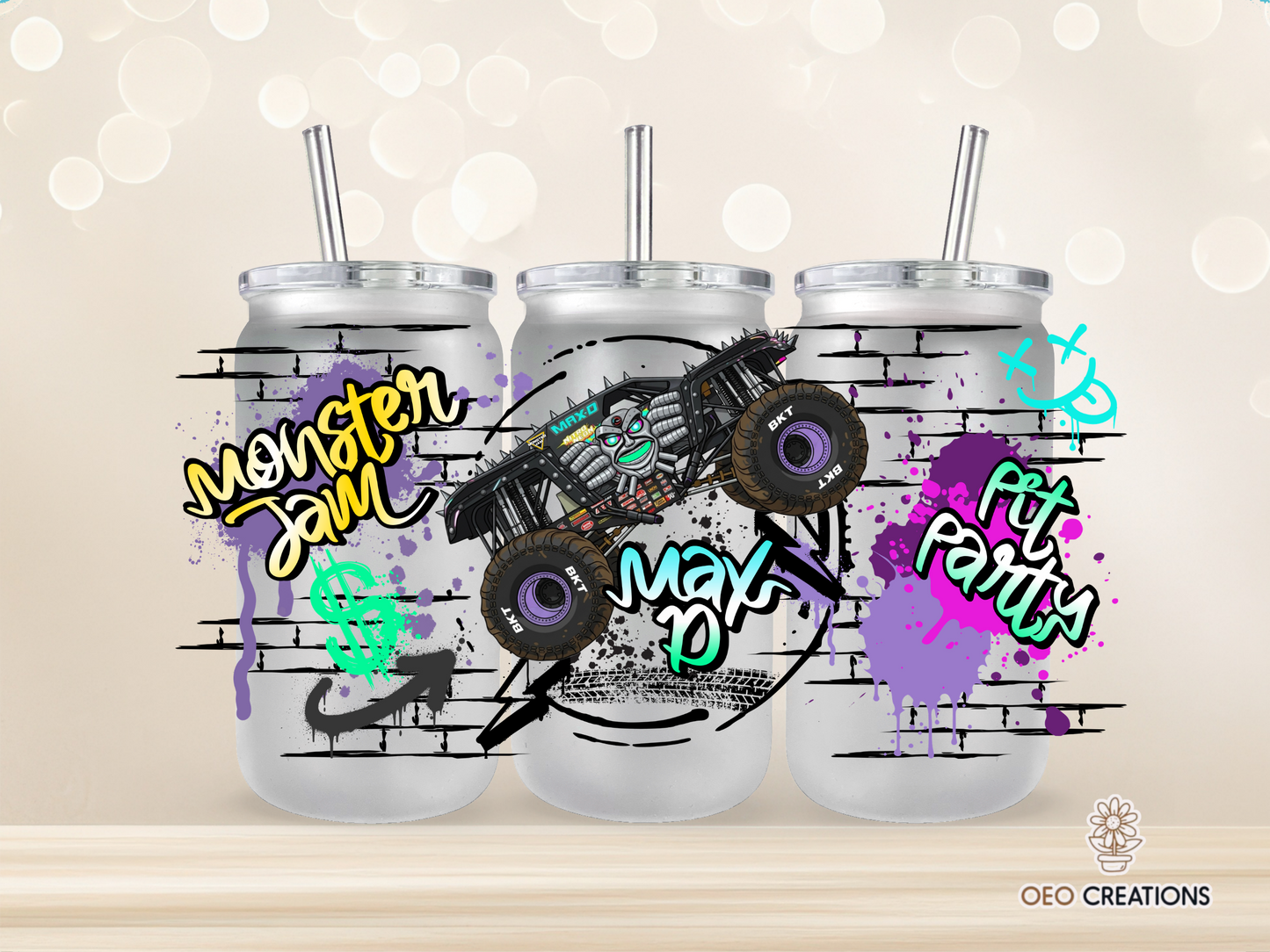 Monster Jam MaxD Neon Cup