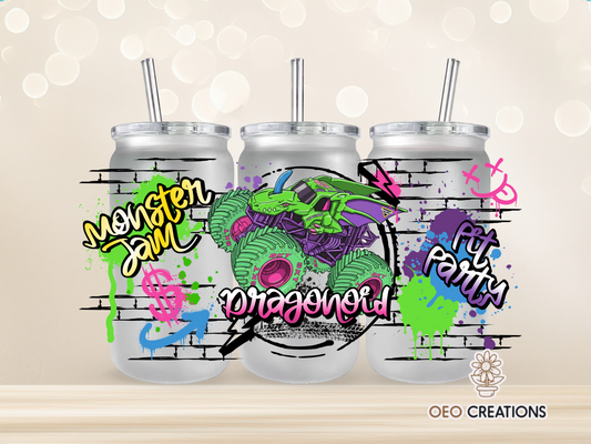 Monster Jam Dragonoid Neon Cup