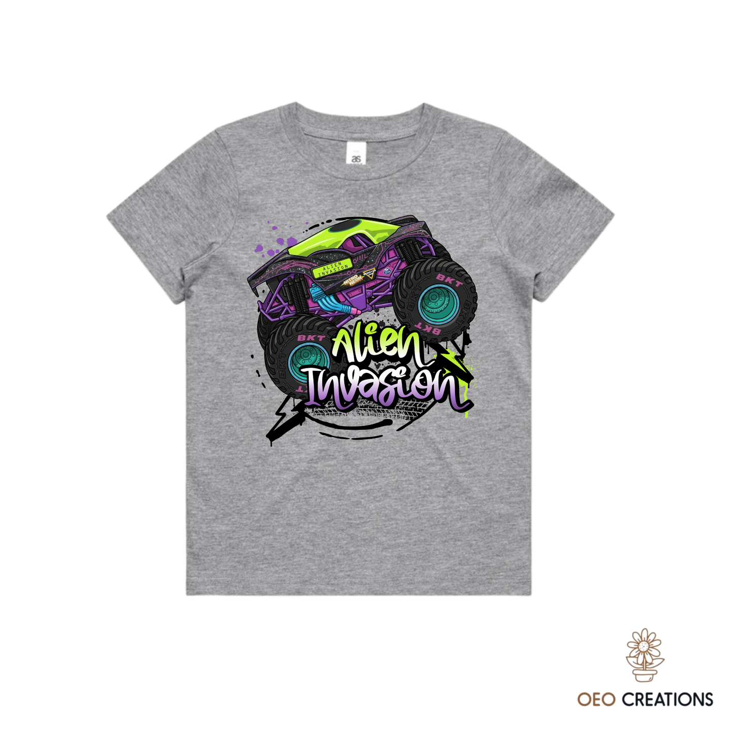 Neon Alien Invasion