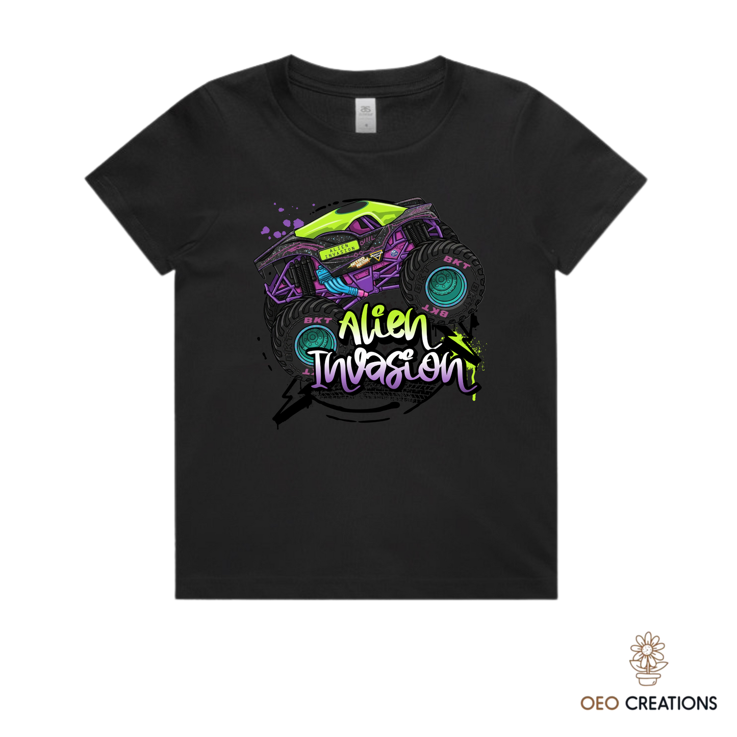 Neon Alien Invasion