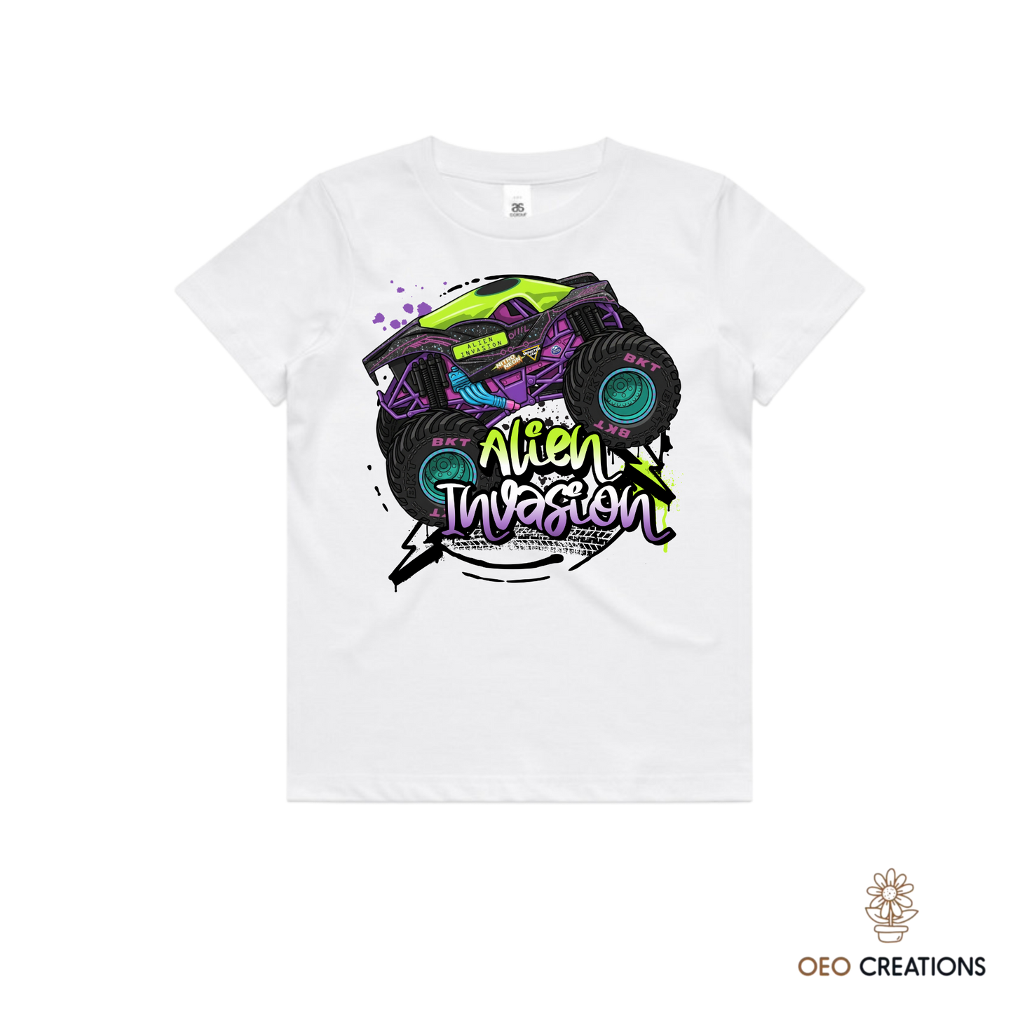 Neon Alien Invasion