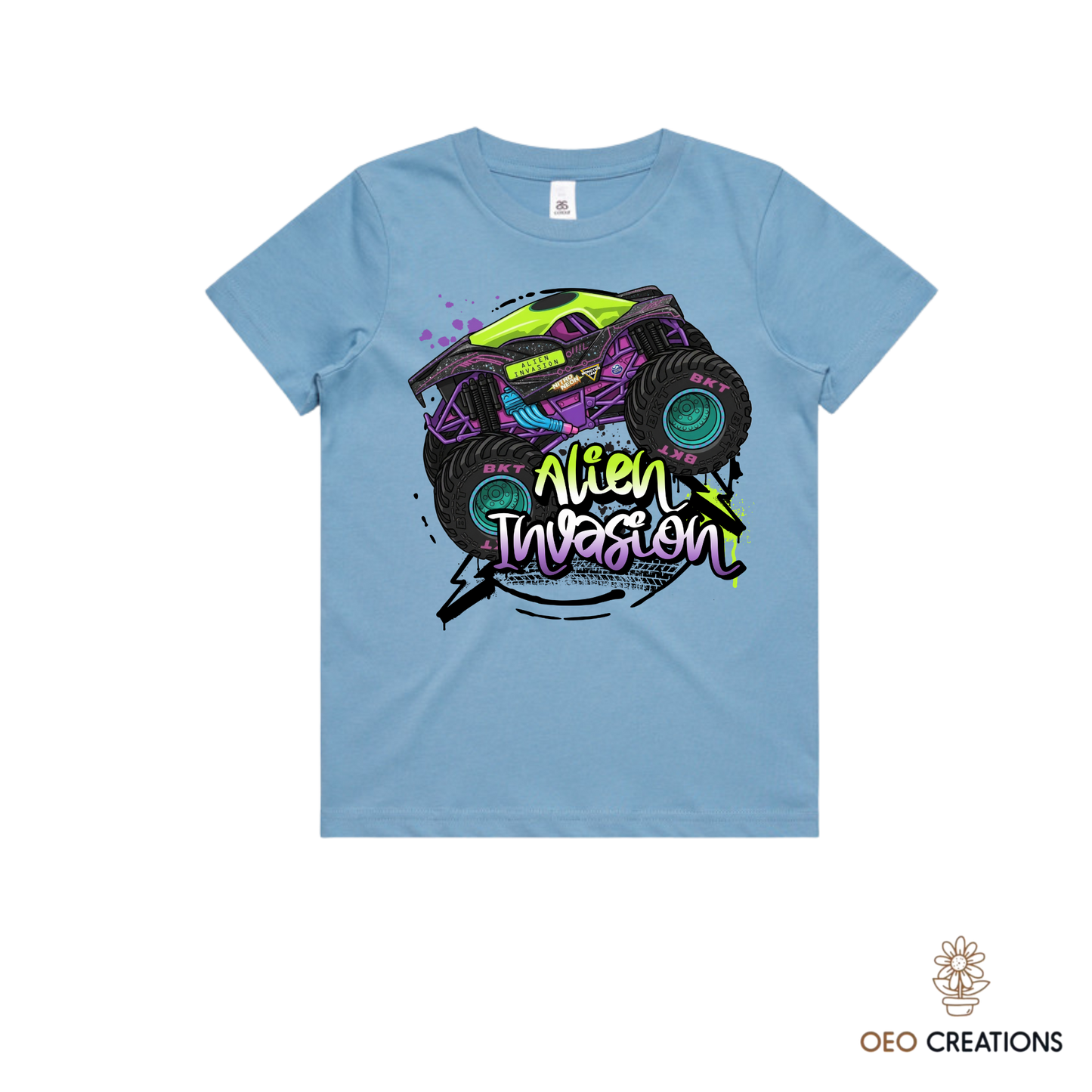 Neon Alien Invasion