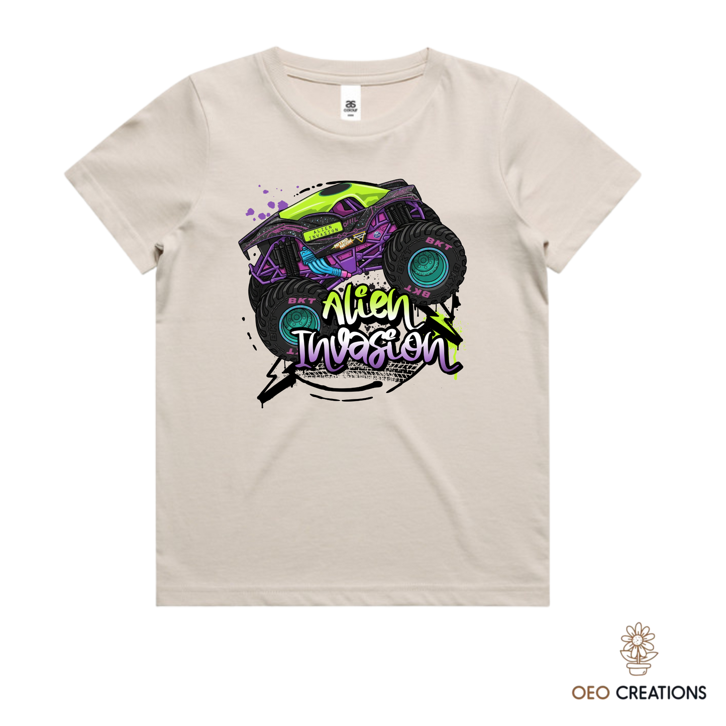 Neon Alien Invasion
