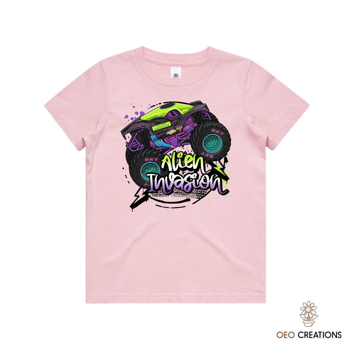 Neon Alien Invasion