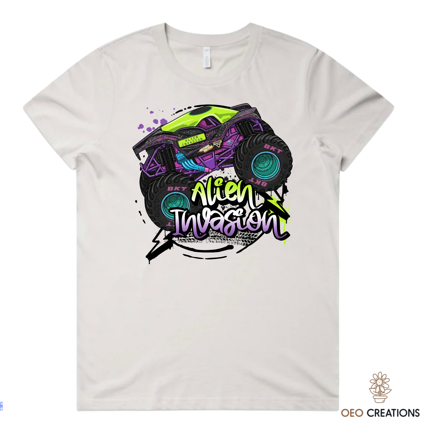 Neon Alien Invasion